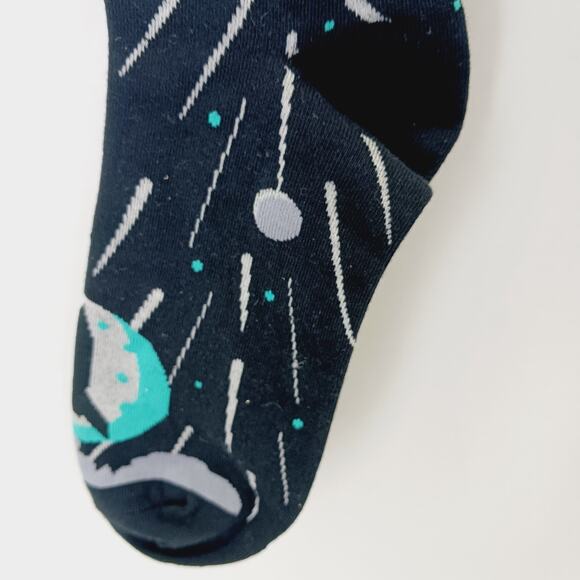 Sock It To Me Crew Men Women Glow In The Dark Planets Rocket Outer Cotton Comfy - Picture 12 of 12